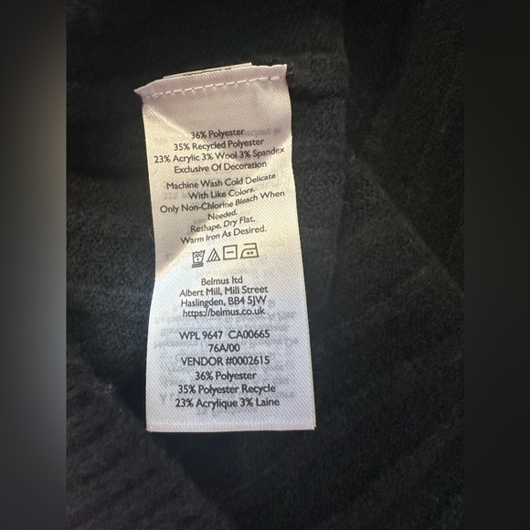 Eddie Bauer Alpine Route Essentials Ribbed Mock Neck Sweater Black NWT Size M - Picture 12 of 14